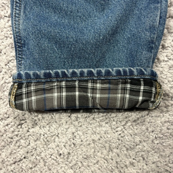 Carhartt Jeans Mens 35 x 30 Flannel Lined Relaxed Style B172 DST Work Utility - Picture 3 of 5